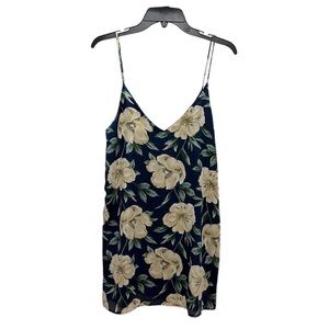 Lulu’s What a Dahlia Blue Floral Slip Dress M Mini‎ NWT